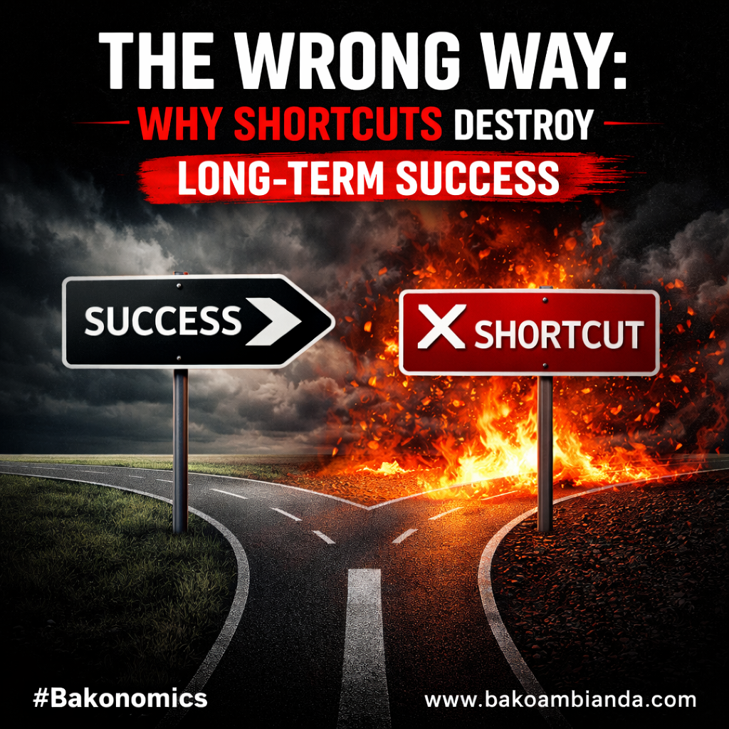 THE WRONG WAY: WHY SHORTCUTS DESTROY LONG-TERM SUCCESS